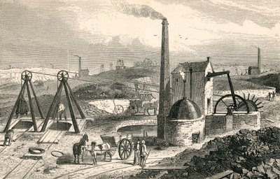 Whimsey or engine drawing coal in the Staffordshire Collieries, from 